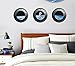 Moolecole 3X New Three-dimensional Outer Space Astronaut Wall Stickers Children's Room Decoration Stickers Living Room Bedroom Wall Stickers Waterproof Removable Wall Sticker Wall Poster