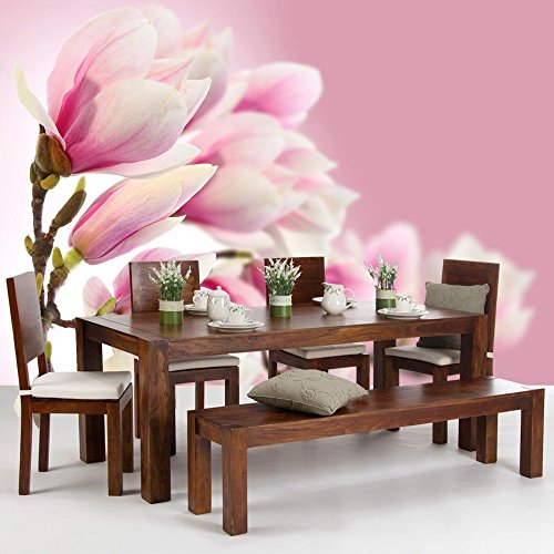 Vlies Fototapete PREMIUM PLUS Wand Foto Tapete Wand Bild Vliestapete – PINK MAGNOLIA – Magnolie Blumenranke Pflanzen Natur Orchidee Blume rosa – no. 014, Größe:300x210cm Vlies - 9