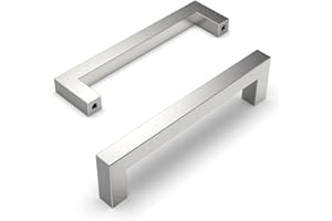 Amerdeco 10 pezzi Maniglie per Mobili da Cucina Nickel rotto Maniglie cucina Distanza fori 128 mm armadietti in acciaio inossidabile per mobili da cucina Decorazioni per la casa