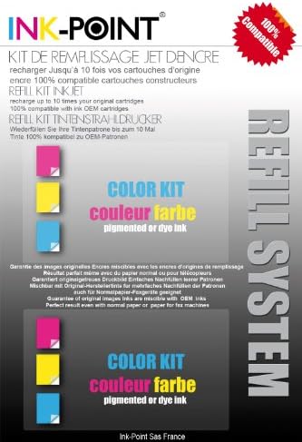 Pigmented Colour Ink Refill Kit for HP 952/953/954 956/955/957/958/959 and XL Models OCP Ink Made in Germany
