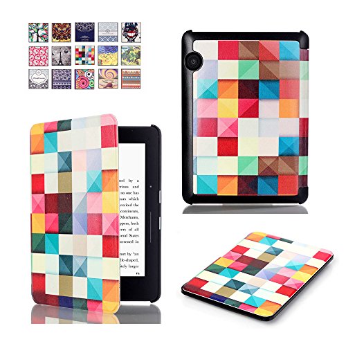 Kindle Voyage Hülle, Die Dünnste und Leichteste Malerei Cover Case Schutzhülle Tasche mit auto Sleep / Wake für Amazon Kindle Voyage 6 Zoll e-Reader ,Magic Cube