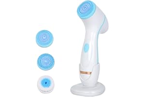 ‎YENTAKE Elektrische Gesichtsreinigungs Bürste, 3 in 1 Set, 4 Gang 3 Bürstenköpfe, Zweiwege-Rotation, USB-aufladbaren Gesichts-Porenreiniger für die Exfoliation und die Tiefenreinigung der Haut