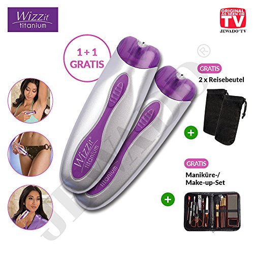 Wizzit® Titanium - Depiladora Eléctrica o Depiladora 1 + 1 Gratis, Depilación en poco tiempo - Original de TV de publicidad