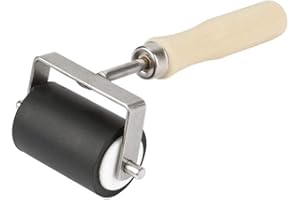 ARAMOX Rullo di gomma per pittura, applicatore di inchiostro Strumento di costruzione di nastri antiscivolo fai-da-te per incisione, stampa, timbratura Strumenti per pittura a olio per artigianato artistico
