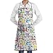 Produktbild dfegyfr Unisex Colorful Pi Math Chef Apron with Pockets Commercial Restaurant and Home Kitchen Apron for Chef,Baker,Servers,Waitress,Waiter,Craftsmen