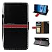 Produktbild Xperia XA1 Ultra Tasche, Asnlove Hülle Brieftasche Schutzhülle Flip Case Wallet Case Handy Schutzhülle Pure, Handycover Klapphülle mit Kartenfach und Ständer für Sony Xperia XA1 Ultra Schwarz