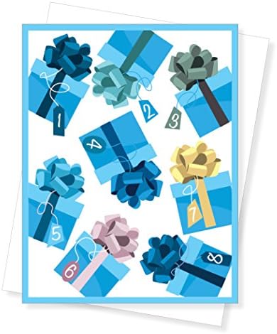 Eight Gifts Hanukkah Cards, Set of 10 Greeting Cards