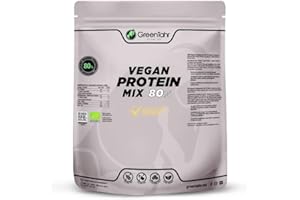 GREENTAHR TO THE TOP Green Tahr Proteína de Guisante, Cáñamo y Arroz Sin Sabor 80% 750g, Proteína Vegana en Polvo Sin Lactosa, Sin Azúcar y Sin Gluten, Proteínas para Masa Muscular, Vegan Protein Origen No Animal