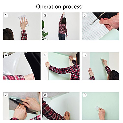 UNIQUEBELLA Modern Simpel Retro Abstrakt Stein Festung optik 3D Tapete Fototapete PVC Prägung Wandbild 45CM*10M für Wohnzimmer, Hotel, Flur, Büro und Schlafzimmer - 4