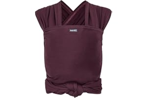 HOPPEDIZ® Écharpe porte-bébé extensible aubergine