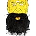 Produktbild Bärte Halloween Kostüm-NUOLUX schwarz Fake Bart für Fancy-Dress Kostüm mit Gummiband-2ST