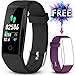 Produktbild JAZIPO Fitness Armband mit Pulsmesser, Wasserdicht IP67 Fitness Tracker Farbbildschirm mit GPS Aktivitätstracker Pulsuhren Smartwatch Schrittzähler Kompatibel [2 x Replaceable Watch Strap]