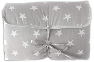 PAMBABY Fasciatoio da Viaggio Portatile da Borsa Pocket con laccetti richiudibile impermeabile Made in Italy (Grigio)