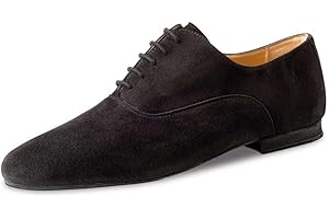 Werner Kern Hommes Chaussures de Danse 28044 - Suéde Noir - 1,5 cm Micro-Heel