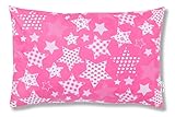 Amilian Dekokissen Kissenbezug Kissen 40cm x 60cm Sternchen Rosa Patchwork