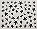 Nail Art 3d Glitter Stickers - Stars (Black)