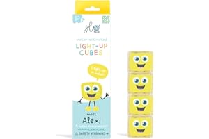 Glo Pals Alex Glow Cube Set of 4 Water Toys with Glow Effect