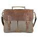Produktbild Gootium 21108AMG-L Vintage Canvas Schultertasche/Umhängetasche für Damen/Herren, 39 cm, 12,5 l, olivgrün