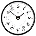 Produktbild iJIAHOMIE Wandaufkleber groß Uhren Style Raum Home DekorationenTinte Zodiac Metal Runde 10 Zoll, C