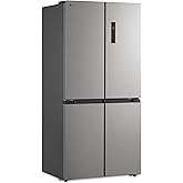 LG GMM41MSBEM &ndash; American Combi Refrigerator, Total No Frost, E-Rated, Capacity 474L, Silver