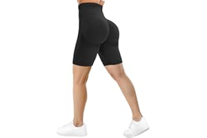 TAYOEA Pantaloncini da Ciclismo Sportivi da Donna Leggings Corti Scrunch Senza Cuciture da Palestra Opachi per Fitness Yoga Jogging