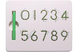 jojofuny Montessori Tableau de suivi des chiffres magnétiques en acier pour enfants