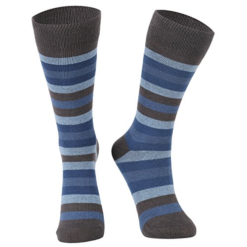 DUKK Mens Striped Grey & Blue Crew Length Socks RS.90 (26.00% Off) - Amazon DUKK Mens Striped Grey & Blue Crew Length Socks RS.90 (26.00% Off) - Amazon