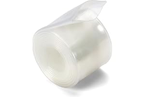 Chanzon 2:1 Ratio 25/32" (20mm) Heat Shrink Tubing 3.3Ft Roll (1M Total Length) Clear/Transparent Polyolefin Sleeving Wrap Shrinking 2 to 1 1pcs