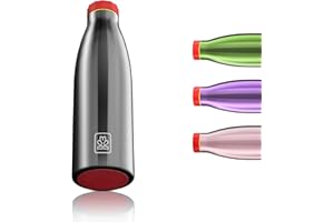Bboom Borraccia Termica 500 ml Bottiglia Termica Acciaio Inox Thermos 24 Ore Freddo & 12 h Caldo Regalo Uomo Donna Design Made in Italy Ecologica e BPA Free