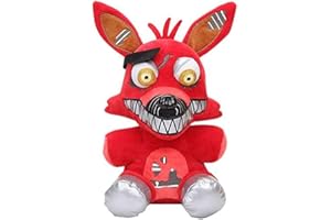 JILIJIA Five Nights Game Nightmare Foxy - Muñeca de Peluche para niña, Regalo de cumpleaños FNAF muñeco