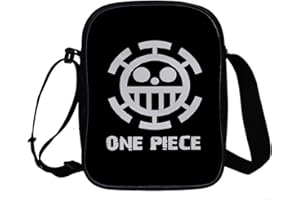 WANHONGYUE Anime One Piece Monkey D Luffy Bolso Bandolera Bolso Mensajero de Hombre y Mujer Bolsos Cruzados Pequeño Bolsos Mano Crossbody Bag 1032/4