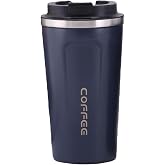 304 L Steel Vacuum Navy Blue 500 ml Coffee Hand Thermos Mug cin399lc
