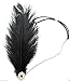 Price comparison product image Black Ostrich Feather Headpiece 1920s Vintage Headband Flapper Great Gatsby i84 *EXCLUSIVELY SOLD BY STARCROSSED BEAUTY* Headdress 1930s Art Deco Rhinestone Ball by Starcrossed Beauty