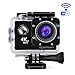 Produktbild APEMAN Action Kamera WIFI sports cam 4K camera 20MP Ultra Full HD Unterwasserkamera Helmkamera wasserdicht mit 2 verbesserten Batterien Transporttasche und kostenlose Accessoires
