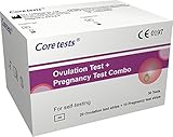 Core Tests 20 Ovulation & 10 Pregnancy Test Strips Sticks 25mIU/ml 3mm