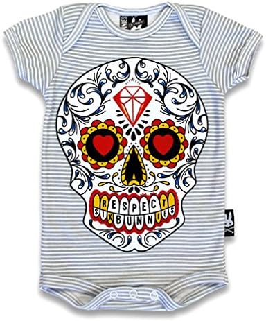 Six Bunnies Sugar Skull Baby Romper (0-3 months)