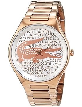 Lacoste Damen-Armbanduhr Valencia Analog Quarz Edelstahl beschichtet 2000929
