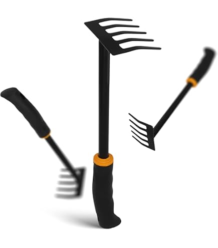 Griffe 3 Dents Cultivateur Manche Long Aérateur Désherber Sol Jardin