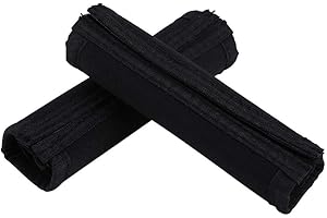 Yosoo 2 Pair Baby Pram Stroller Handle Covers, Black Neoprene Magic Tape Rotary Bumper Bar Cover Single Bar Grip Sleeve Covers for Stroller Pram