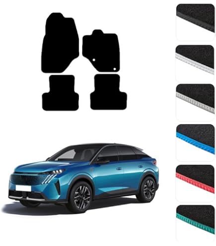 PSA Genuine Set Of 4 Black Carpet Mats Fits Peugeot 308 1609851880 UK Made