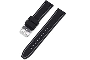 BBZ cinturino silicone 20mm Compatibile con Omega X Swatch Moon Watches Men Women，Vivoactive 3, Forerunner 245/645, Vivomove HR, Galaxy Watch