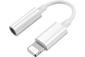 TAYTE Kopfhörer Jack Adapter für iPhone auf 3.5 mm [MFi zertifiziert] iPhone Aux Audio Headset Adapter Konverter Kabel Dongle kompatibel für iPhone 14 13 12 11 Pro Max XS XR X 8 7 6 Support All iOS System