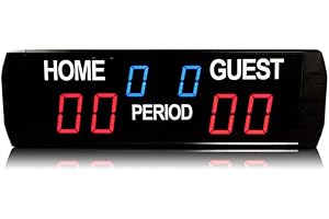 GAN XIN GANXIN - Marcador digital electrónico LED para uso en interiores y baloncesto, marcador portátil