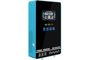 PMSUN 4500W inversor Solar híbrido DC24V 230VAC Onda sinusoidal Pura Construido MPPT 150A Cargador Solar,6.25 Pulgadas Pantalla LCD y Botones táctiles