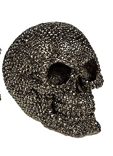 DRW - Hucha - Figura con Forma de Calavera en Color Dorada