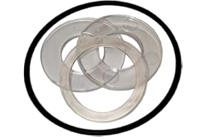 metabo Filter-Dichtungssatz 4-teilig für 1 Zoll & 1 ½ Zoll Filter – Set mit O-Ring Ø 88 mm & Flachdichtungen Ø 52 mm – Zubehör für Wasserfilter Pumpentechnik – langlebig dichtend & passgenau