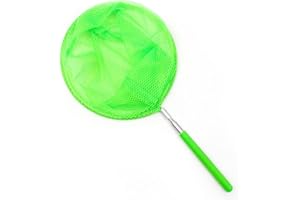 LYEAA Telescopic Pool Skimmer, Pond Bathtub Pool Cleaning Nets Debris Salvage Mesh Swimming Pool Cleaner Skimmer Leaf Catcher Net with Rod For Cleaning Pool Leaves and Debris