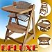 Exclusive Deluxe Wooden Highchair with Front Bar,EXTRA LARGE Food Tray, Seat Cushion 66551