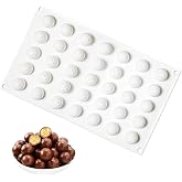 Silicone Molds Spheres, 35 Cavities &Oslash; 2 cm Small Spheres Molds | 3D Spherical Dessert Molds, Chocolate Spheres, for Ice Balls