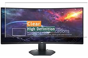 Vaxson 3-Pack Screen Protector, compatible with Dell S3422DWG 34" Monitor, TPU Guard Film Protectors Sticker [NOT Tempered Glass] New